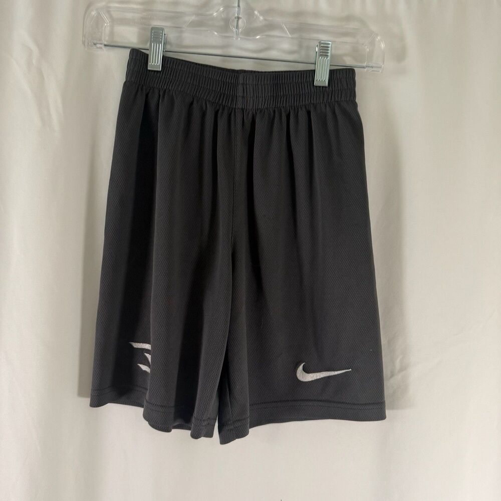 Nike 3Brand Russell Wilson Shorts Boys Medium 10-12 Years Grey Mesh Pull On